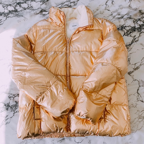 old navy gold jacket